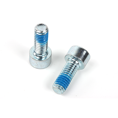 工業(yè)熊碳鋼8.8級環(huán)保藍白鋅封閉(24/72h)+鎖緊膠藍內六角圓柱頭全牙無滾花螺釘GB70.1